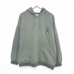 XL★古着 コロンビア COLUMBIA Columbia 長袖 スウェット パーカー メンズ 00年代 00s CONVERT 大きいサイズ クルーネック 薄緑 グリーン 24dec20 中古 スエット トレーナー トップス