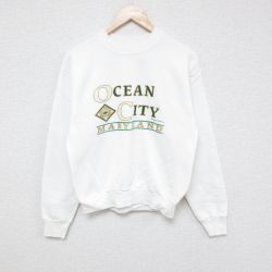 フルーツオブザルーム 90s 長袖スウェット メリーランド ホワイト S | 古着