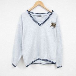 【50%OFF】ウィルソン 00s 長袖スウェット ３２ グレー L | 古着