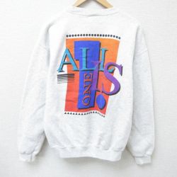 【50%OFF】XL★古着 長袖 スウェット メンズ 00年代 00s ハードロックカフェ ボストン クルーネック 薄グレー 霜降り 25jan24 中古 スエット トレーナー トップス