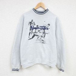 L★古着 長袖 スウェット メンズ 00年代 00s ボート ゴルフ ラグラン ハイネック モックネック 薄グレー 霜降り 25jan27 中古 スエット トレーナー トップス