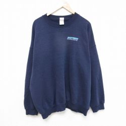 XL★古着 長袖 スウェット メンズ 00年代 00s EASTERN 大きいサイズ クルーネック 紺 ネイビー 25feb03 中古 スエット トレーナー トップス