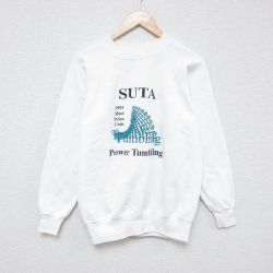 S★古着 ヘインズ Hanes 長袖 スウェット メンズ 90年代 90s SUTA ラグラン クルーネック 白 ホワイト 25feb07 中古 スエット トレーナー トップス