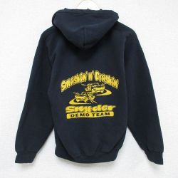 S★古着 長袖 スウェット パーカー メンズ 00年代 00s 車 黒 ブラック 25feb17 中古 スエット トレーナー トップス