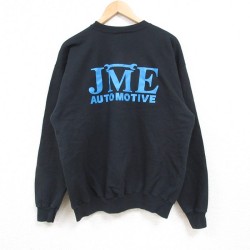 L★古着 ヘインズ Hanes 長袖 スウェット メンズ 00年代 00s JME クルーネック 黒 ブラック 25feb19 中古 スエット トレーナー トップス