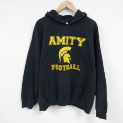 【50%OFF】XL★古着 長袖 スウェット パーカー メンズ 00年代 00s AMITY 大きいサイズ 黒 ブラック 25feb26 中古 スエット トレーナー トップス