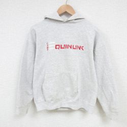 【50%OFF】L★古着 TULTEX 長袖 スウェット パーカー メンズ 90年代 90s CAMP USA製 薄グレー 霜降り 25feb27 中古 スエット トレーナー トップス
