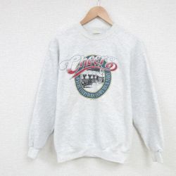M★古着 リー Lee 長袖 スウェット メンズ 00年代 00s Cheers クルーネック 薄グレー 霜降り 25feb27 中古 スエット トレーナー トップス