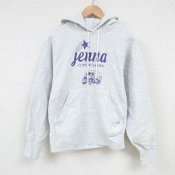 L★古着 リー Lee 長袖 スウェット パーカー メンズ 00年代 00s ミキサー車 薄グレー 霜降り 25feb27 中古 スエット トレーナー トップス