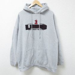 【50%OFF】XL★古着 長袖 スウェット パーカー メンズ 00年代 00s LINKS 大きいサイズ グレー 霜降り 25feb27 中古 スエット トレーナー トップス
