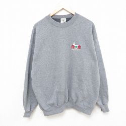 【50%OFF】XL★古着 リー Lee 長袖 スウェット メンズ 00年代 00s ナヴー クルーネック グレー 霜降り 25feb28 中古 スエット トレーナー トップス