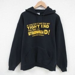 XL★古着 ジャージーズ 長袖 スウェット パーカー メンズ 00年代 00s NFL ピッツバーグスティーラーズ 黒 ブラック アメフト スーパーボウル 25mar01 中古 スエット トレーナー トップス