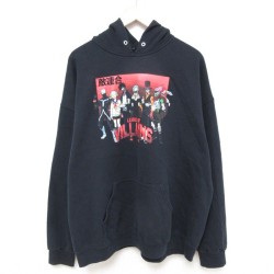 XL★古着 長袖 スウェット パーカー メンズ アニメ 僕のヒーローアカデミア 大きいサイズ 黒 ブラック 25mar03 中古 スエット トレーナー トップス