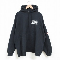 XL★古着 ヘインズ Hanes 長袖 スウェット パーカー メンズ 00年代 00s オーウェンスコーニング デコホーム 大きいサイズ 黒 ブラック 25mar04 中古 スエット トレーナー トップス