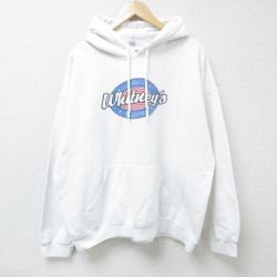 XL★古着 長袖 スウェット パーカー メンズ 00年代 00s Whitneys 大きいサイズ 白 ホワイト 25mar13 中古 スエット トレーナー トップス
