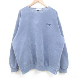 【50%OFF】XL★古着 長袖 スウェット メンズ 90年代 90s NORTHERN 大きいサイズ コットン クルーネック カナダ製 薄紺 ネイビー 25mar13 中古 スエット トレーナー トップス