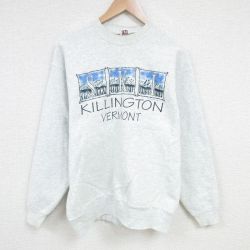 90s 長袖スウェット 霜降り グレー L | 古着