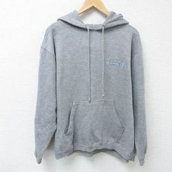 L★古着 オニール 長袖 スウェット パーカー メンズ 00年代 00s ワンポイントロゴ グレー 霜降り 25mar10 中古 スエット トレーナー トップス