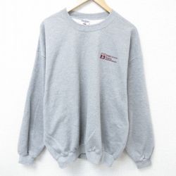 【50%OFF】XL★古着 ジャージーズ 長袖 スウェット メンズ 00年代 00s テンプル 大学 大きいサイズ クルーネック グレー 霜降り 25mar15 中古 スエット トレーナー トップス