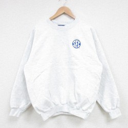 L★古着 ヘインズ Hanes 長袖 スウェット メンズ 00年代 00s SEC クルーネック 薄グレー 霜降り 25mar19 中古 スエット トレーナー トップス