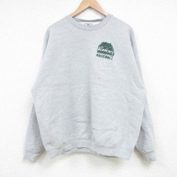【50%OFF】XL★古着 リー Lee 長袖 スウェット メンズ 00年代 00s BEARCATS 大学 クルーネック グレー 霜降り 25mar19 中古 スエット トレーナー トップス