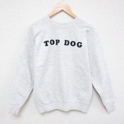 S★古着 長袖 スウェット メンズ 90年代 90s TOP DOG クルーネック USA製 薄グレー 霜降り 25mar25 中古 スエット トレーナー トップス