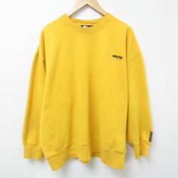 スターター 00s 長袖スウェット ワンポイントロゴ イエロー XL | 古着