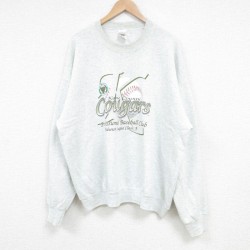 【50%OFF】フルーツオブザルーム 90s 長袖スウェット MLB クーガーズ グレー XL | 古着