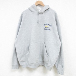 XL★古着 ナイキ NIKE 長袖 スウェット パーカー メンズ 00年代 00s WARRIORS 大きいサイズ グレー 霜降り 25mar24 中古 スエット トレーナー トップス