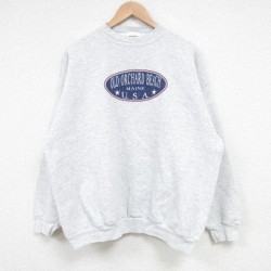 【20%OFF】XL★古着 TULTEX 長袖 スウェット メンズ 90年代 90s USAロゴ クルーネック グレー 霜降り 25mar24 中古 スエット トレーナー トップス