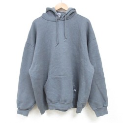 XL★古着 ラッセル 長袖 スウェット パーカー メンズ 00年代 00s 無地 大きいサイズ 濃グレー 霜降り 25mar27 中古 スエット トレーナー トップス