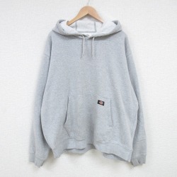 XL★古着 ディッキーズ Dickies 長袖 スウェット パーカー メンズ 無地 大きいサイズ グレー 霜降り 25mar31 中古 スエット トレーナー トップス