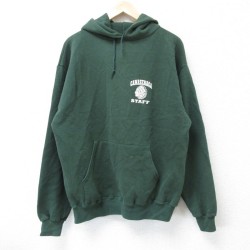 L★古着 長袖 スウェット パーカー メンズ 00年代 00s CANASERAGA 緑 グリーン 25apr04 中古 スエット トレーナー トップス