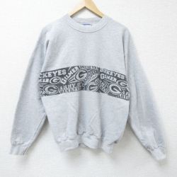 【50%OFF】M★古着 ヘインズ Hanes 長袖 スウェット メンズ 00年代 00s ARMY クルーネック グレー 霜降り 25apr05 中古 スエット トレーナー トップス