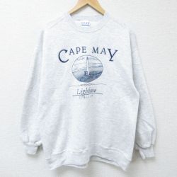 ケープメイ 90s 長袖スウェット 霜降り グレー L | 古着