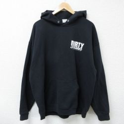 XL★古着 ジャージーズ 長袖 スウェット パーカー メンズ 00年代 00s DIRTY 大きいサイズ 黒 ブラック 25apr05 中古 スエット トレーナー トップス