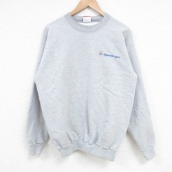 M★古着 チャンピオン Champion 長袖 スウェット メンズ Spectrum クルーネック グレー 霜降り 25apr08 中古 スエット トレーナー トップス