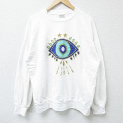90s 長袖スウェット ホワイト XL | 古着