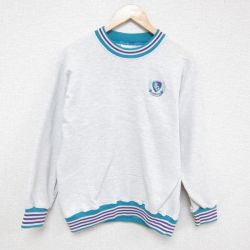 【50%OFF】M★古着 長袖 スウェット メンズ 90年代 90s BUSCH GARDENS クルーネック USA製 薄グレー 霜降り 25apr08 中古 スエット トレーナー トップス