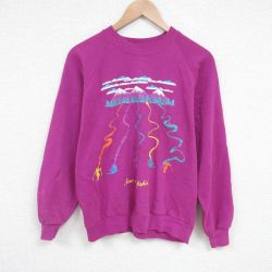【50%OFF】M★古着 ジャージーズ 長袖 スウェット メンズ 80年代 80s スキー クルーネック USA製 濃ピンク 25apr10 中古 スエット トレーナー トップス