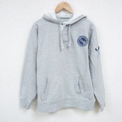 XL★古着 エルエルビーン LLBEAN 長袖 スウェット パーカー メンズ ワンポイントロゴ グレー 霜降り 25apr10 中古 スエット トレーナー トップス