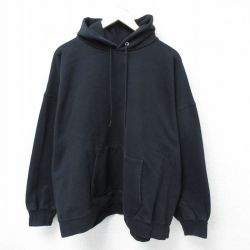 XL★古着 ヘインズ Hanes 長袖 スウェット パーカー メンズ 無地 大きいサイズ 黒 ブラック 25apr10 中古 スエット トレーナー トップス
