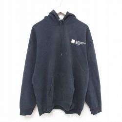 XL★古着 長袖 スウェット パーカー メンズ TEAM 黒 ブラック 25apr12 中古 スエット トレーナー トップス