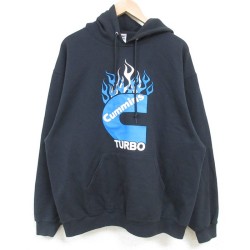 XL★古着 ジャージーズ 長袖 スウェット パーカー メンズ 00年代 00s TURBO 黒 ブラック 25apr11 中古 スエット トレーナー トップス