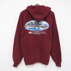【50%OFF】XL★古着 長袖 スウェット パーカー メンズ 00年代 00s サンセット エンジ 25apr14 中古 スエット トレーナー トップス