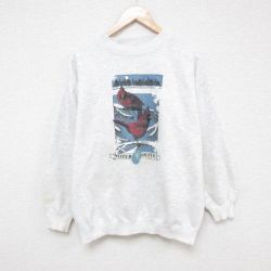 00s 長袖スウェット 鳥 グレー L | 古着