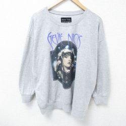 XL★古着 長袖 ロック バンド スウェット メンズ 00年代 00s スティーヴィーニックス 大きいサイズ クルーネック グレー 霜降り 【spe】 25apr16 中古 スエット トレーナー トップス