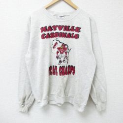 リー 90s 長袖スウェット MAYVILLE CARDINALS グレー L | 古着