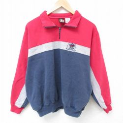 90s ハーフジップスウェット USAオリンピック マルチカラー L | 古着