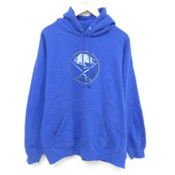 00s 長袖パーカー バッファローセイバーズ ブルー XL | 古着